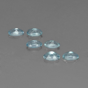  ct natürliche blauer Aquamarin-Edelsteine, Oval Schliff, VVS