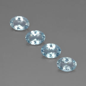  ct natürliche blauer Aquamarin-Edelsteine, Oval Schliff, VVS-VS