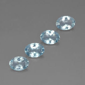  ct natürliche blauer Aquamarin-Edelsteine, Oval Schliff, VVS-VS