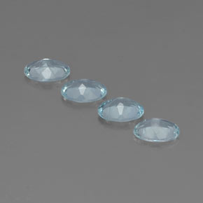  ct natürliche blauer Aquamarin-Edelsteine, Oval Schliff, VVS-VS