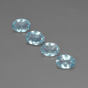  ct natürliche blauer Aquamarin-Edelsteine, Oval Schliff, VS