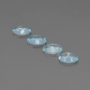  ct natürliche blauer Aquamarin-Edelsteine, Oval Schliff, VS