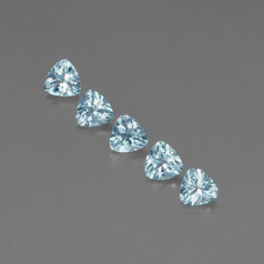  ct natürliche blauer Aquamarin-Edelsteine, Trillion, VVS-VS