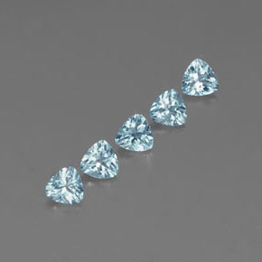  ct natürliche blauer Aquamarin-Edelsteine, Trillion, VVS-VS