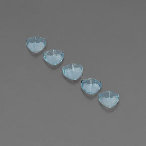  ct natürliche blauer Aquamarin-Edelsteine, Trillion, VVS-VS