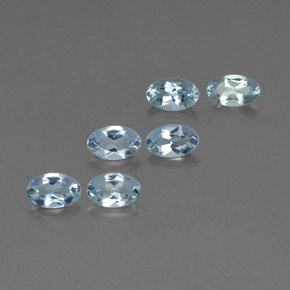  ct natürliche blauer Aquamarin-Edelsteine, Oval Schliff, VS