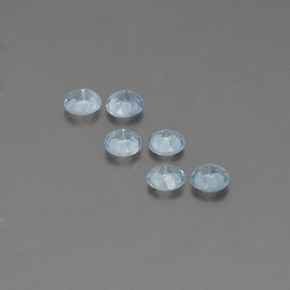  ct natürliche blauer Aquamarin-Edelsteine, Rundschliff, VS
