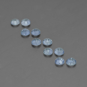  ct natürliche blauer Aquamarin-Edelsteine, Rundschliff, VS
