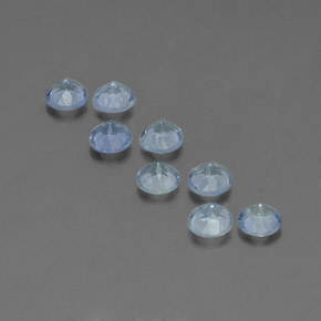  ct natürliche blauer Aquamarin-Edelsteine, Rundschliff, VS