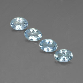  ct natürliche blauer Aquamarin-Edelsteine, Oval Schliff, VVS-VS