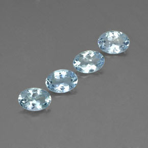  ct natürliche blauer Aquamarin-Edelsteine, Oval Schliff, VVS-VS