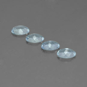  ct natürliche blauer Aquamarin-Edelsteine, Oval Schliff, VVS-VS