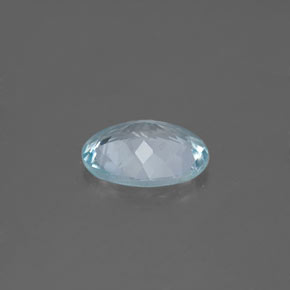 1,38 ctw natürlicher blauer Aquamarin, Oval Schliff, VS