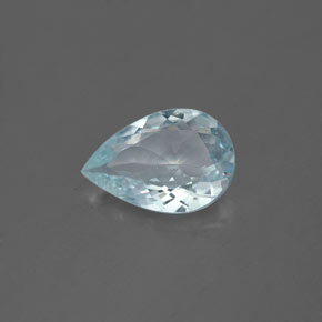 1,28 ctw natürlicher blauer Aquamarin, Birnenform, VS