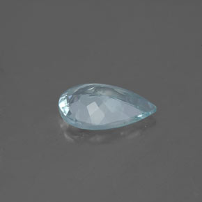 1,28 ctw natürlicher blauer Aquamarin, Birnenform, VS