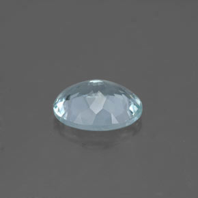 1,61 ctw natürlicher blauer Aquamarin, Oval Schliff, VS