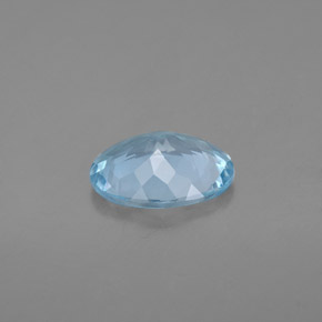 1,37 ctw natürlicher blauer Aquamarin, Oval Schliff, VS