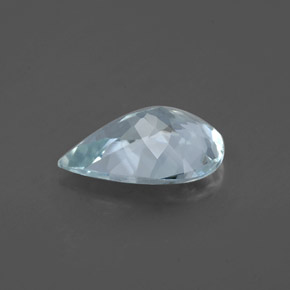 1,36 ctw natürlicher blauer Aquamarin, Birnenform, VS