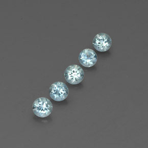  ct natürliche blauer Aquamarin-Edelsteine, Rundschliff, VS