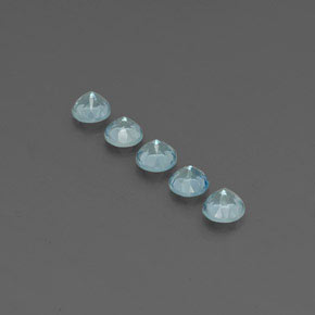  ct natürliche blauer Aquamarin-Edelsteine, Rundschliff, VS