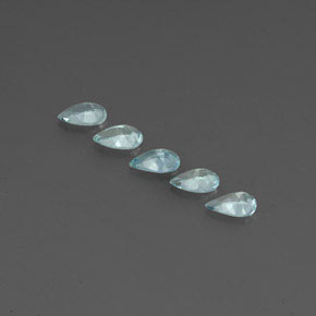  ct natürliche blauer Aquamarin-Edelsteine, Birnenform, VVS-VS