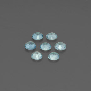  ct natürliche blauer Aquamarin-Edelsteine, Rundschliff, VS