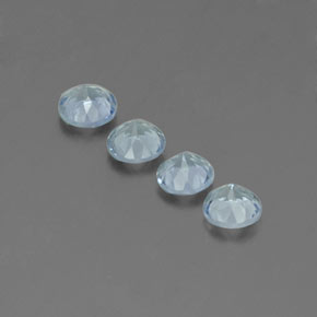  ct natürliche blauer Aquamarin-Edelsteine, Rundschliff, VS