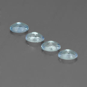  ct natürliche blauer Aquamarin-Edelsteine, Oval Schliff, VS
