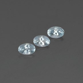  ct natürliche blauer Aquamarin-Edelsteine, Oval Schliff, VVS-VS