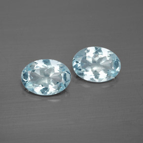  ct natürliche blauer Aquamarin-Edelsteine, Oval Schliff, VS