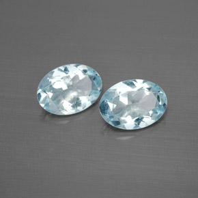  ct natürliche blauer Aquamarin-Edelsteine, Oval Schliff, VS