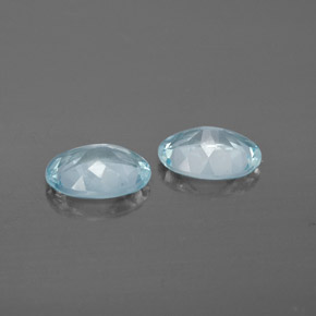  ct natürliche blauer Aquamarin-Edelsteine, Oval Schliff, VS