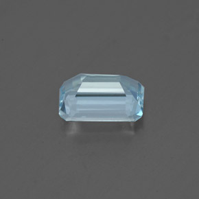 0,76 ctw natürlicher blauer Aquamarin, Smaragdschliff, VVS