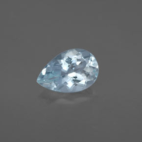 1,22 ctw natürlicher blauer Aquamarin, Birnenform, VS