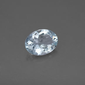 1,17 ctw natürlicher blauer Aquamarin, Oval Schliff, VS