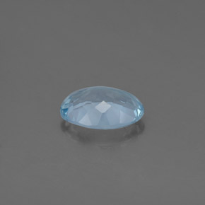 1,09 ctw natürlicher blauer Aquamarin, Oval Schliff, VS