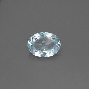 1,01 ctw natürlicher blauer Aquamarin, Oval Schliff, VVS-VS