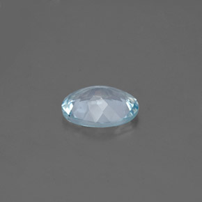 1,01 ctw natürlicher blauer Aquamarin, Oval Schliff, VVS-VS