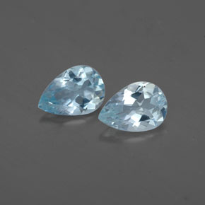  ct natürliche blauer Aquamarin-Edelsteine, Birnenform, VS