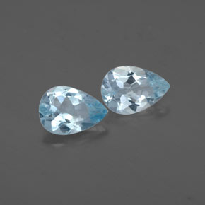  ct natürliche blauer Aquamarin-Edelsteine, Birnenform, VS