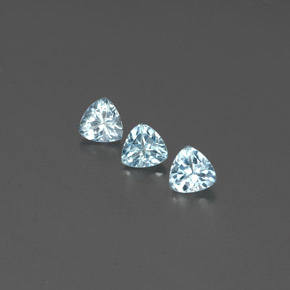  ct natürliche blauer Aquamarin-Edelsteine, Trillion, VS-SI