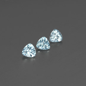  ct natürliche blauer Aquamarin-Edelsteine, Trillion, VS-SI