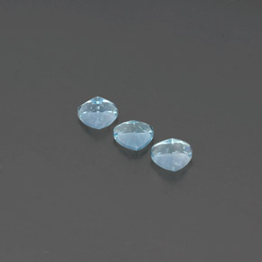  ct natürliche blauer Aquamarin-Edelsteine, Trillion, VS-SI