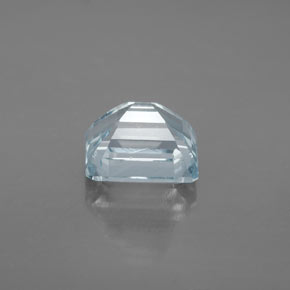 2,99 ctw natürlicher blauer Aquamarin, Smaragdschliff, VS