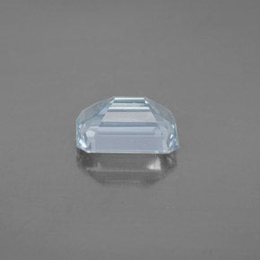 2,01 ctw natürlicher blauer Aquamarin, Smaragdschliff, VS