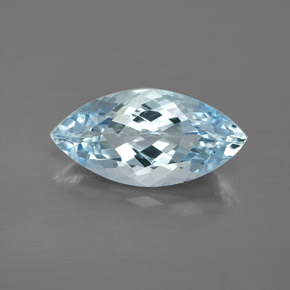 3,74 ctw natürlicher blauer Aquamarin, Marquise, VVS-VS