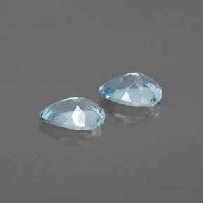  ct natürliche blauer Aquamarin-Edelsteine, Birnenform, VVS-VS