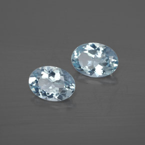  ct natürliche blauer Aquamarin-Edelsteine, Oval Schliff, VS