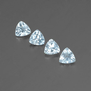  ct natürliche blauer Aquamarin-Edelsteine, Trillion, VVS-VS