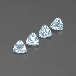  ct natürliche blauer Aquamarin-Edelsteine, Trillion, VVS-VS